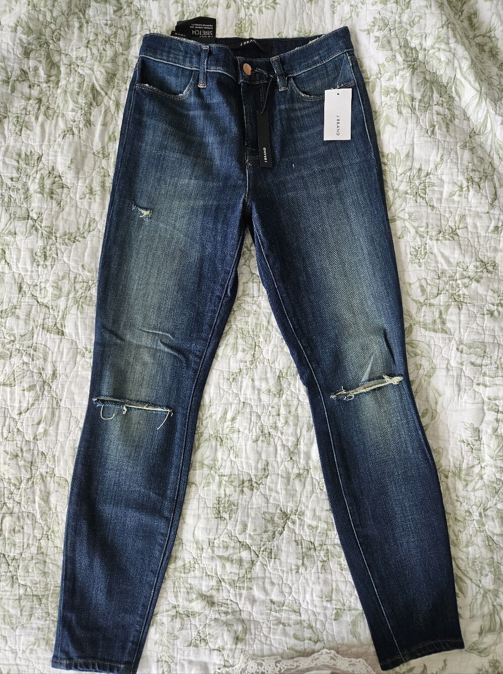 J Brand Dark Wash Distressed Dark Wash Jeans Size 25